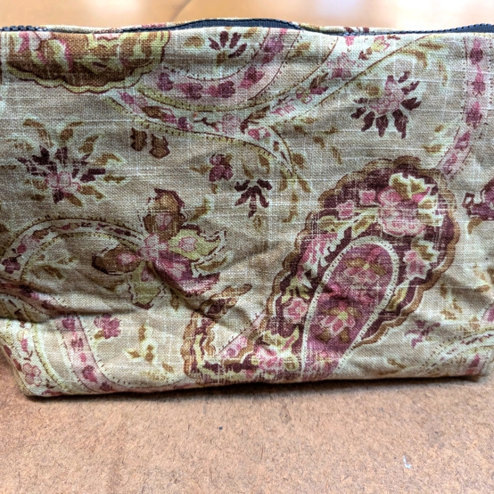 Pink and Cream Makeup/Travel bag